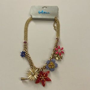 New Bleu NYC Necklace Flowers Pretty Chucky Colorful C7